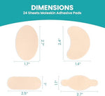 Promifun latex-free foot padding stickers for corn and bunion relief.