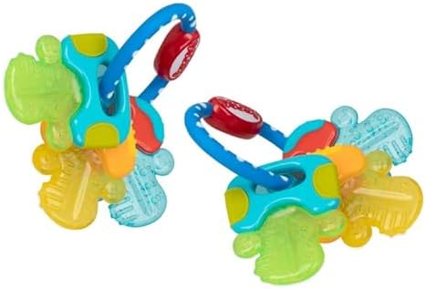 Close up of Nuby Ice Gel Teether textured surfaces