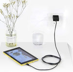 Side profile of the compact WISEVER 10W smart power wall plug designed for travel.