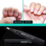 Adult applying bitter taste solution to cuticles and nails