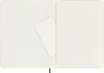 Moleskine soft cover notebook spine angle