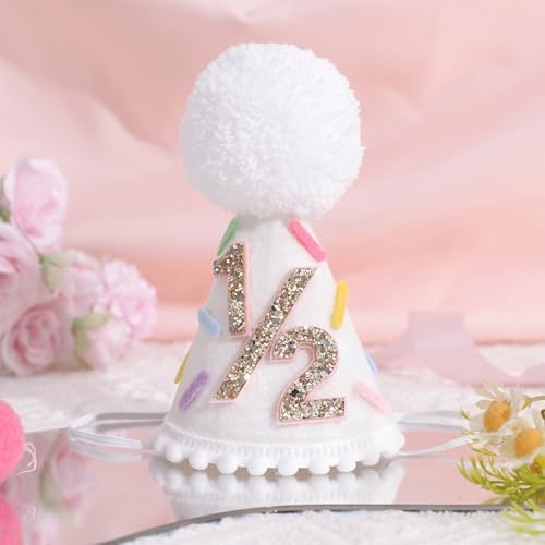 Lingana Donut 1/2 Birthday Hat baby milestone decoration