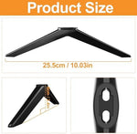 Complete packaging contents of the Yaotieci television base mount assembly