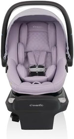 Evenflo rotational preemie car seat showcasing the one hand rotating base mechanism for easy car entry