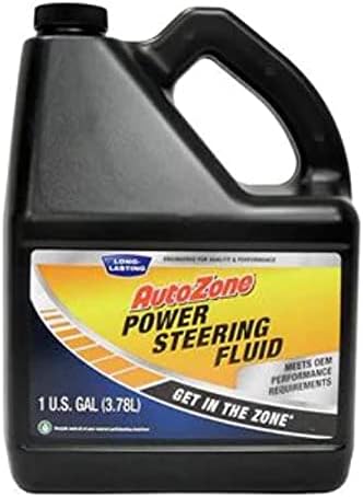 ShopPro formula power steering fluid heavy duty one gallon container back panel directions