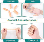 MoHern reusable finger covers being washed with warm soapy water