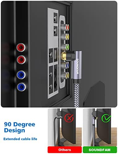 Soundfam coaxial audio cable connected to home theater subwoofer