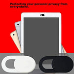 Close up of a zero point zero two seven inch thin privacy slide on a tablet