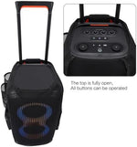 LEFOR-Z travel bag external pockets holding microphones and tablet accessories
