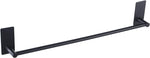 KES towel bar front view matte black finish