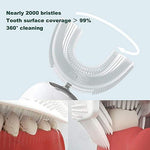 IPX7 waterproof automatic toothbrush being rinsed under water for easy cleaning