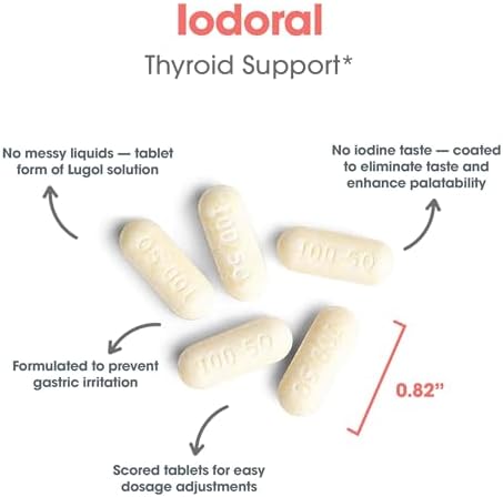 Optimox Iodoral 50 mg authentic USA imported thyroid support tablets close up