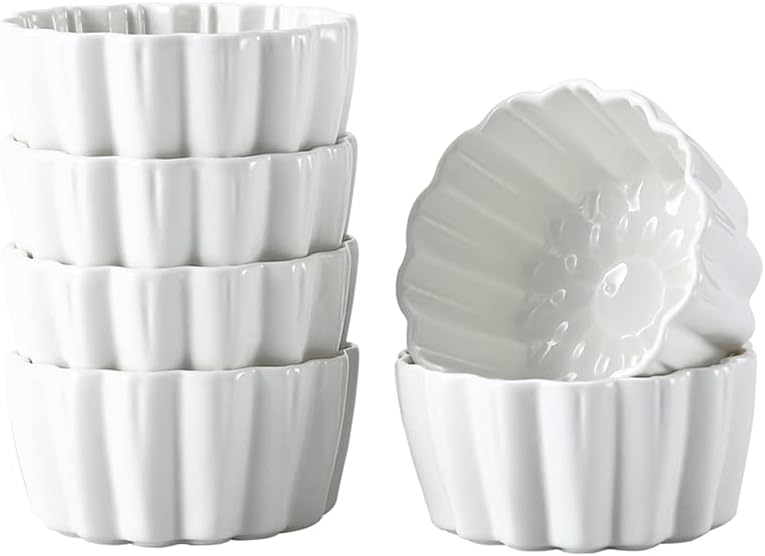 SXSKOK ceramic ramekins front view
