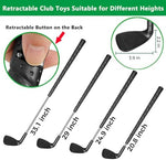 Two adjustable telescopic golf clubs from Vqrzg game set
