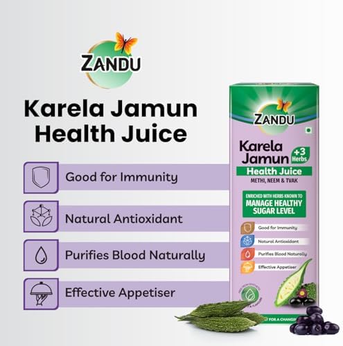 Zandu Karela Jamun + 3 Herbs Health Juice | 1 L - Image 7