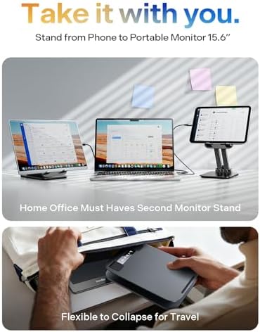 Heavy duty desktop cradle showing anti slip silicone pads and metal base.