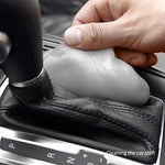 Eco friendly dust removal putty before and after color transition comparison