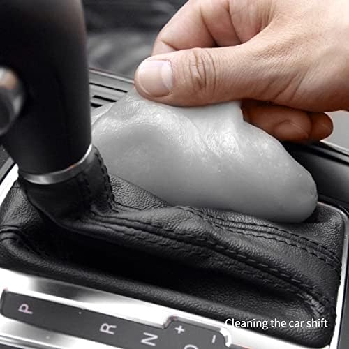 Eco friendly dust removal putty before and after color transition comparison