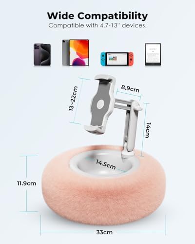 Viozon phone cushion base highlighting the quick release detachable snack and remote bowl
