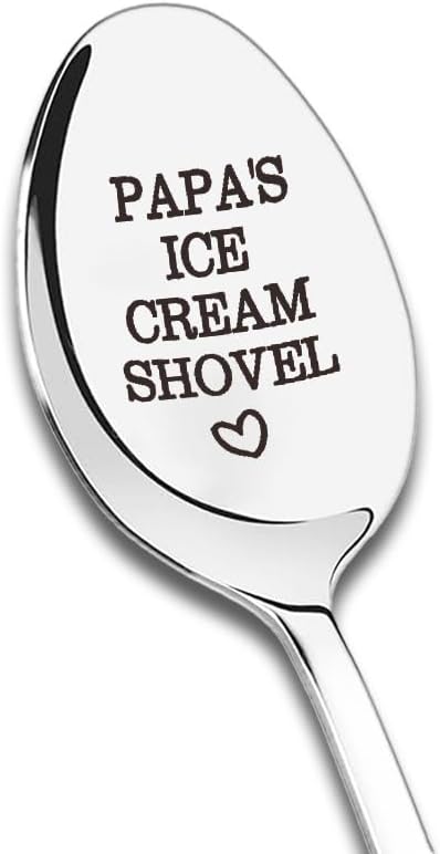 Tofwaol Papa ice cream shovel spoon front view novelty gift