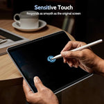 Close up of Peslv privacy screen showing touch sensitivity
