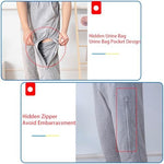 Adjustable elastic waistband on AUSTYLCO medical drainage bag holder pants