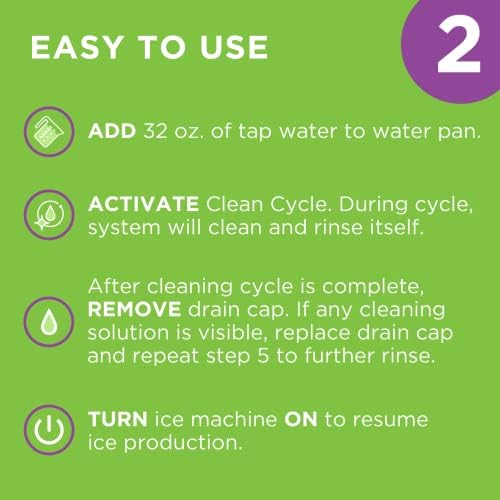 Affresh liquid ice machine cleaner being poured for appliance maintenance