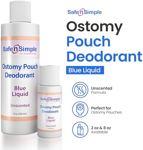 Safe n' Simple ostomy accessory for colostomy and ileostomy odor elimination