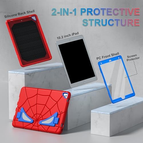 Nitupai protective iPad cover with extended rear kickstands demonstrating the landscape watching angle