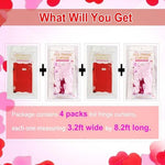 EUFARS pink and red metallic party decorations showing built in adhesive strip application