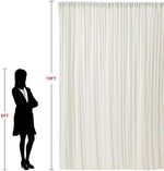 Authentic ESGOTBME brand imported indoor studio background curtains in ivory tone