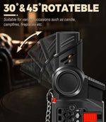 4 Pack of Torch Lighter, 30° & 45° Rotatable Windproof Jet Flame, with Safety Lock, Butane Gas Refillable Mini Jet Torch Lighters for Candle, Grill, Firework (NO Gas) - Image 3