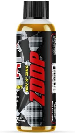 Rev X ZDDP oil additive bottle label details
