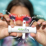 Close up of the reversible suction cap for small and large bites