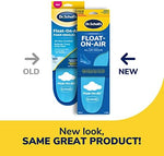 Dr. Scholl's men's shoe inserts being trimmed to size for custom fit.