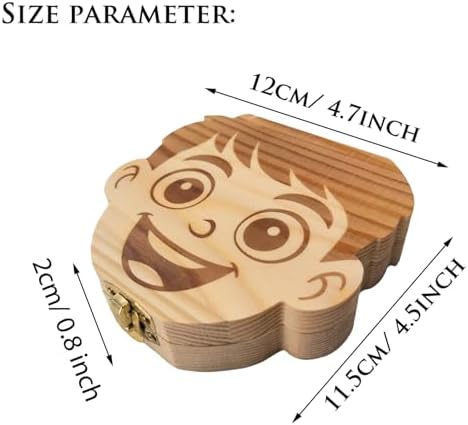 Close up of Pambo baby teeth organizer for boys