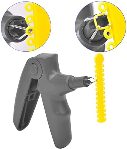 Close up of AinDen orthodontic ligature gun handle and mechanism