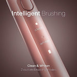 Aquasonic Icon toothbrush handle in blush rose gold finish