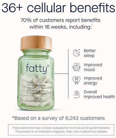 Fatty15 healthy aging essential fatty acid supplement label facts