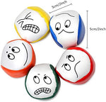 Tkocisa soft polyurethane leather mini juggling balls being held in a hand
