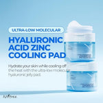 Detailed view of Isntree cooling toner pad texture and dual-sided design