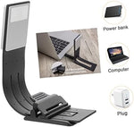 Side profile of Mingzhe folding reading lamp for desks