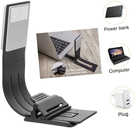 Side profile of Mingzhe folding reading lamp for desks
