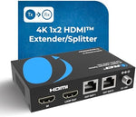 Orei long distance video splitter receiver units with local loop out connectivity