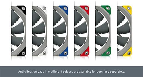 Grey industrial style premium desktop PC ventilation fan packaging details.