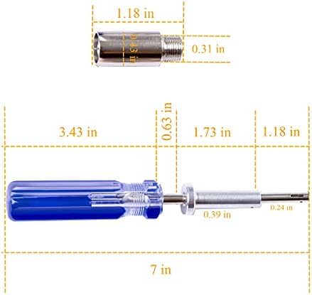 Groword coaxial cable bump key tool showing the textured knurled knob for non slip operation.