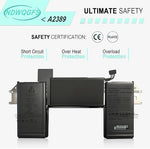 Side profile highlighting the slim form factor of the 4380 mAh computer battery.