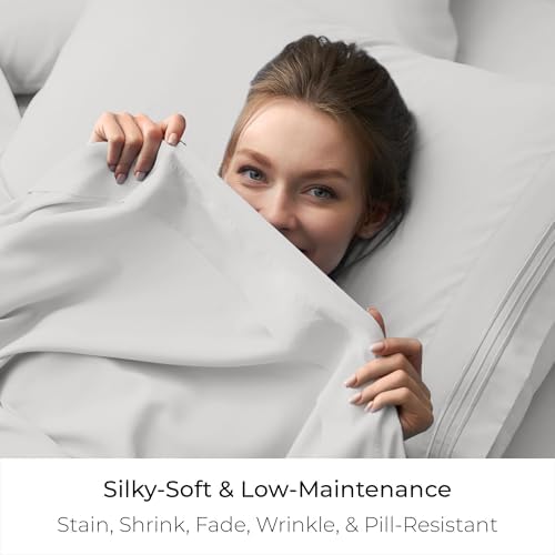 Hypoallergenic double brushed microfiber top sheet showing fabric breathability