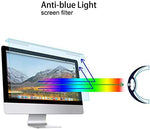 Side view illustration demonstrating the easy hanging installation mechanism of the MOSISO monitor shield