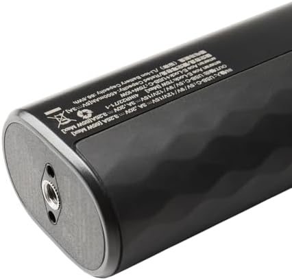 The 1/4-20 inch mounting screw interface on the bottom base of the Amaran Peak 75 grip.